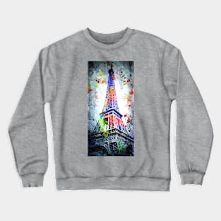 Eiffel Grunge Crewneck Sweatshirt